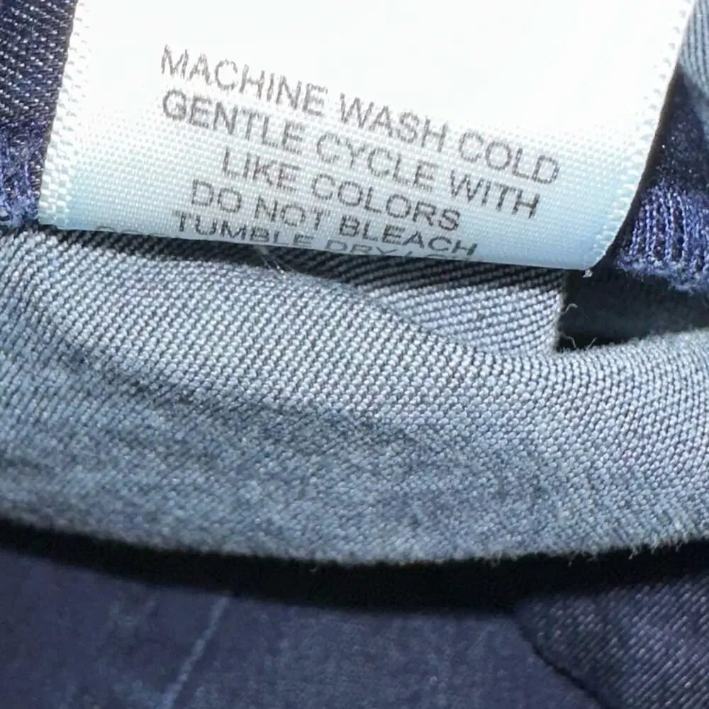 ModCloth Dark Wash Denim Center Seam Cropped Retro Pull On Capris Size 1X